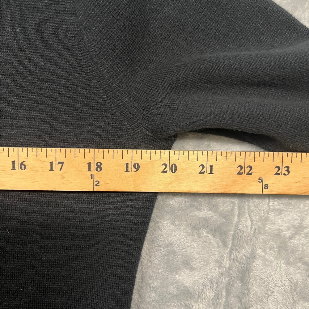 J.Crew Sweater Blazer Women M Black Re-Imagined Cotton Knit BF227 FA23 - Picture 12 of 15